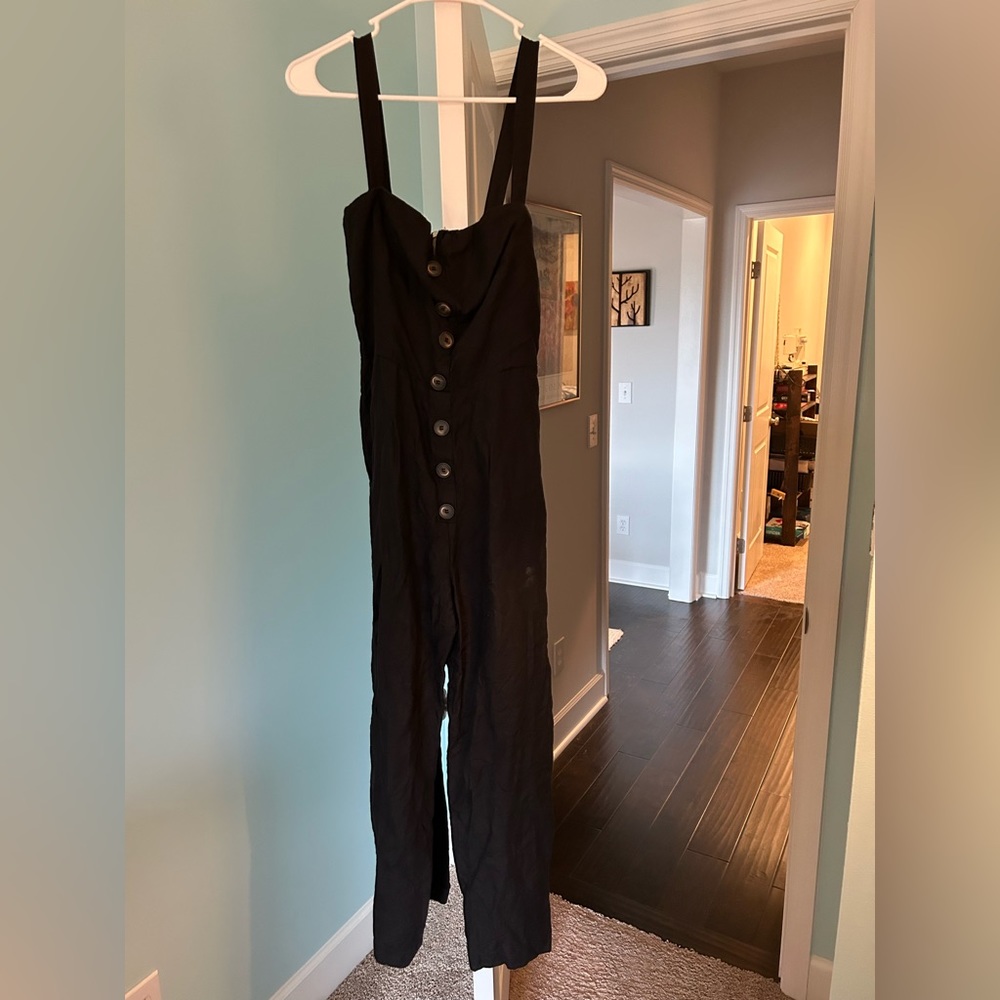 Reformation Black Jumpsuit